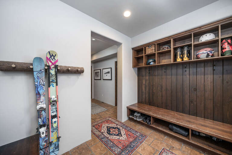 Store Your Skis and Snowboards in the Mud Room | Lower Level