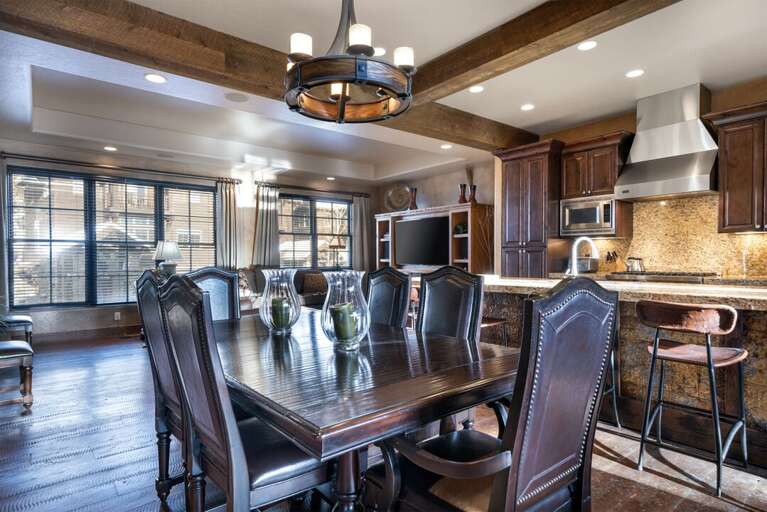 Formal dining area. Formal dining area.