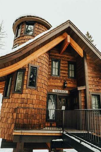 Tamarack Treehouse is a luxury ski in/ski out home at Whitefish Mountain Resort | Exterior