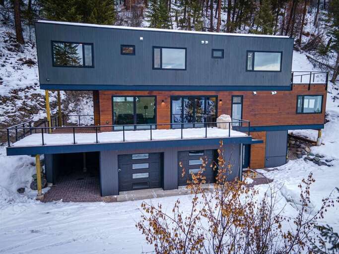 Built in 2022, modern meets Montana at Larch Haus | Exterior