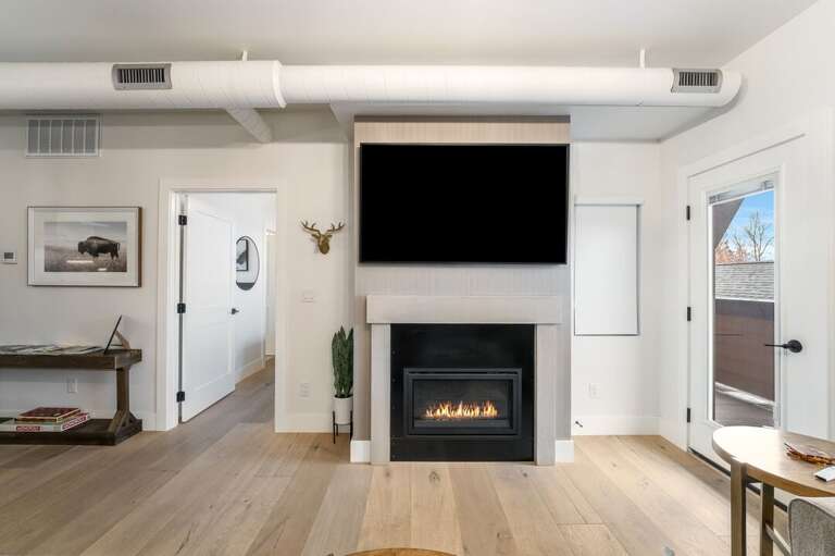 Entertainment Center and 
 Gas Fireplace | Main Level Entertainment Center and 
 Gas Fireplace | Main Level