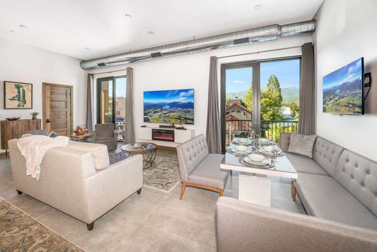 Living Room with a Queen Sleeper Sofa | Main Level