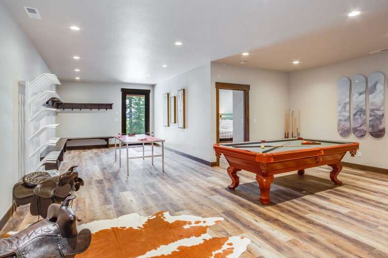 Game room, media room, ski room, and fitness area that has it all! | Lower Level