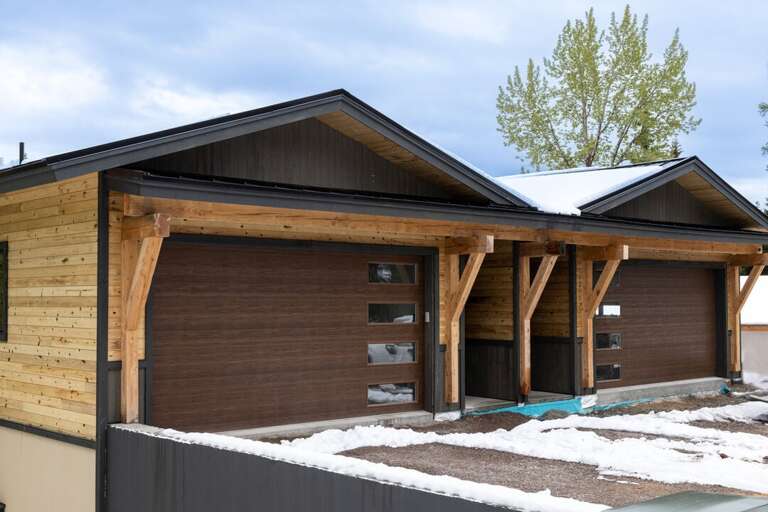 modern-style, two-car garage,  , with a mix of natural and industrial design elements | Exterior