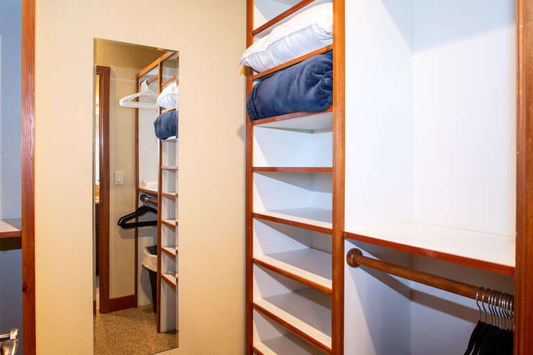Primary bedroom closet | Main Level