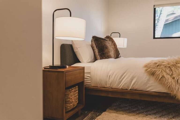 The main floor bedroom is great for guests that prefer single floor living | Main Level