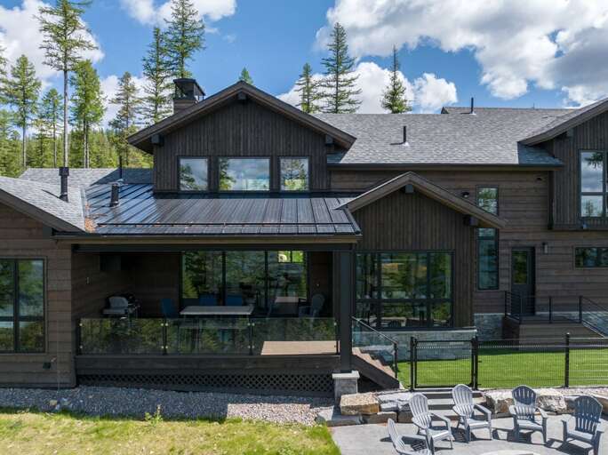 Backyard Patio with a Gas Fire Pit | Exterior Backyard Patio with a Gas Fire Pit | Exterior