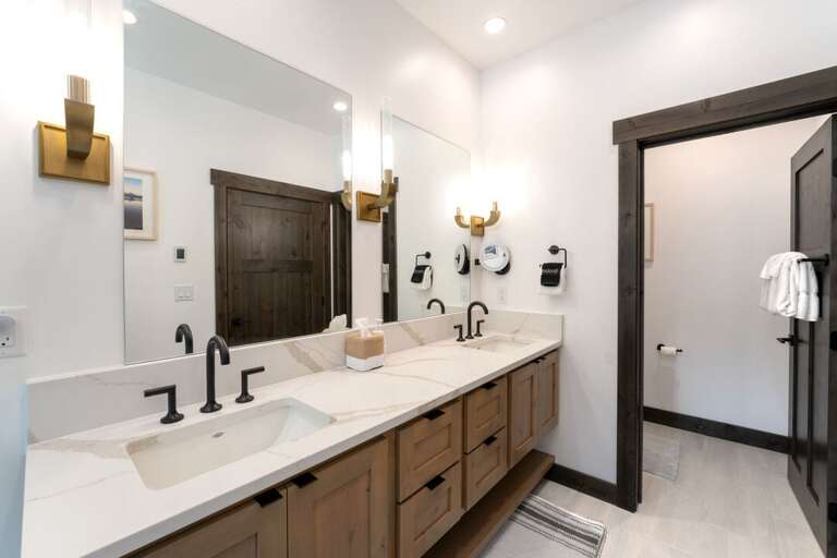 Bedroom Five-En Suite Bathroom with Double Vanities | Main Level