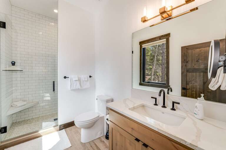 Bedroom Five-En Suite Bathroom with Shower | Main Level