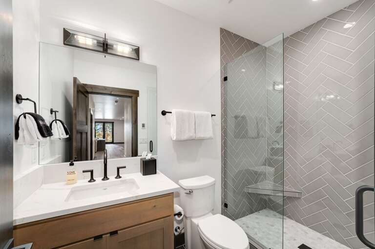 Lower Level Full Shared Bathroom with Shower | Lower Level