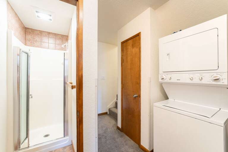 Single Shower with Glass Door | Lower Level Single Shower with Glass Door | Lower Level
