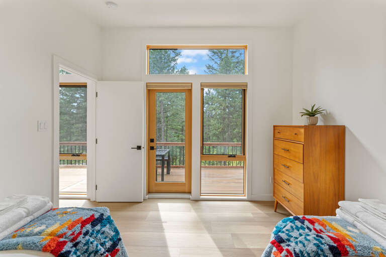 Bedroom 2 with deck access Main Level