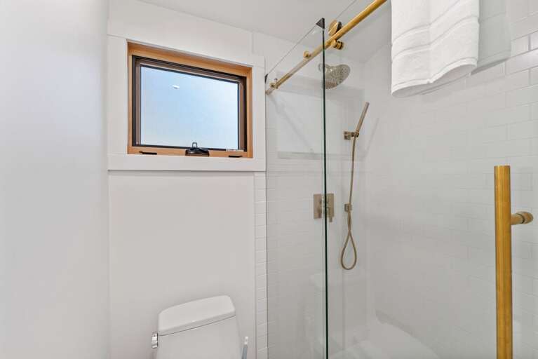 Two shower heads | Main Level Two shower heads | Main Level