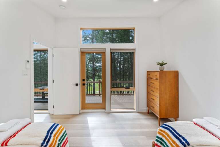 Bedroom 2 with deck access | Main Level