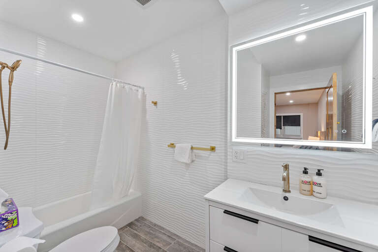 Bedroom 5 Private Bath with a Tub/Shower combo | Lower Level Bedroom 5 Private Bath with a Tub/Shower combo | Lower Level