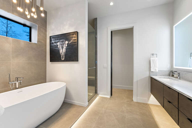 Elevated bathroom sanctuary | Lower Level Elevated bathroom sanctuary | Lower Level