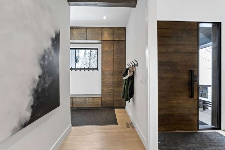 Store your gear on the way to and from the garage | Main Level Store your gear on the way to and from the garage | Main Level