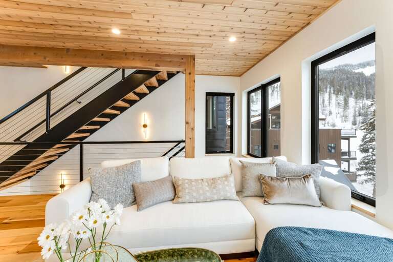 Get comfy on the couch | Upper Level