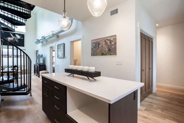 The breakfast bar is perfect for your morning coffee | Main Level