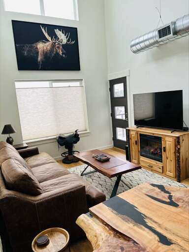 Cozy up to the fireplace!