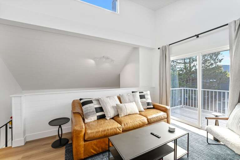 Private balcony access with sleeper sofa | Upper Level