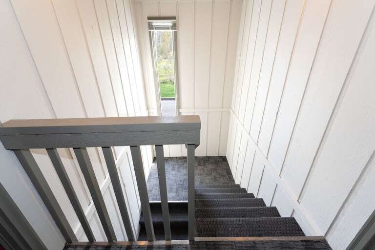 Stairwell up to the rental | Exterior