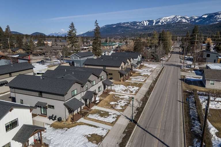 Snow capped mountains
