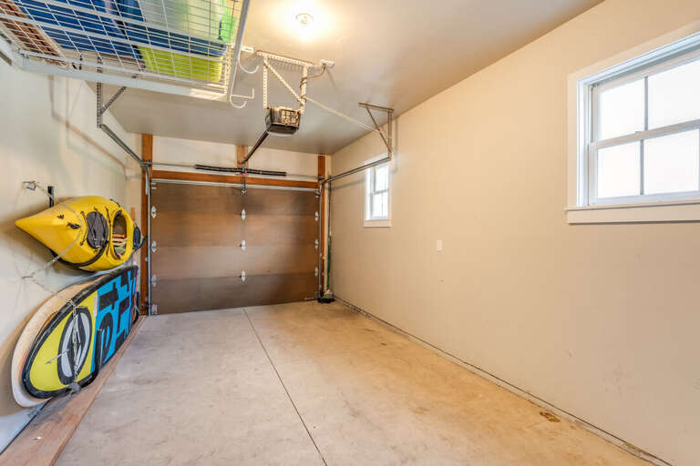 One Car Garage with Kayaks | Lower Level