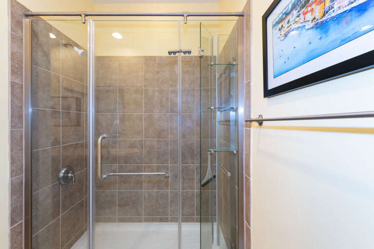 Ensuite Bathroom Tiled Walk-in Shower | Main Level