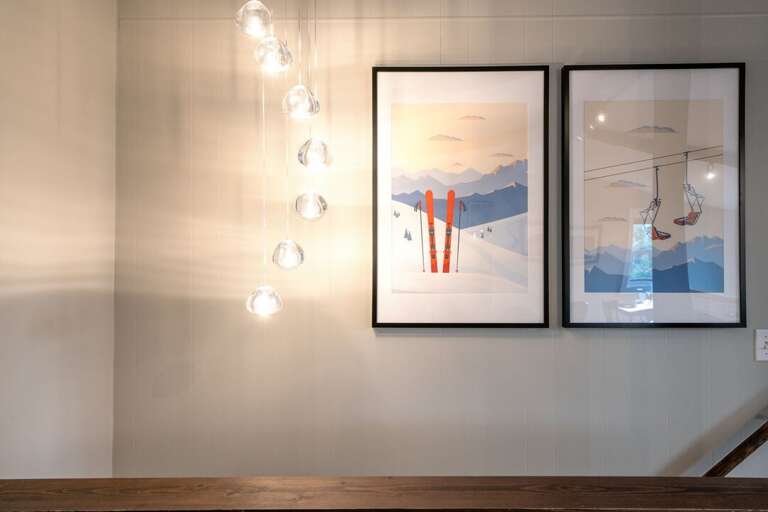 Artistic Lighting and Chic Art Work | Upper Level