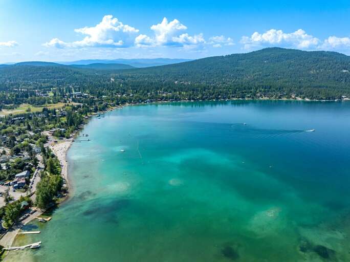 Beautiful Aqua Whitefish Lake | Exterior