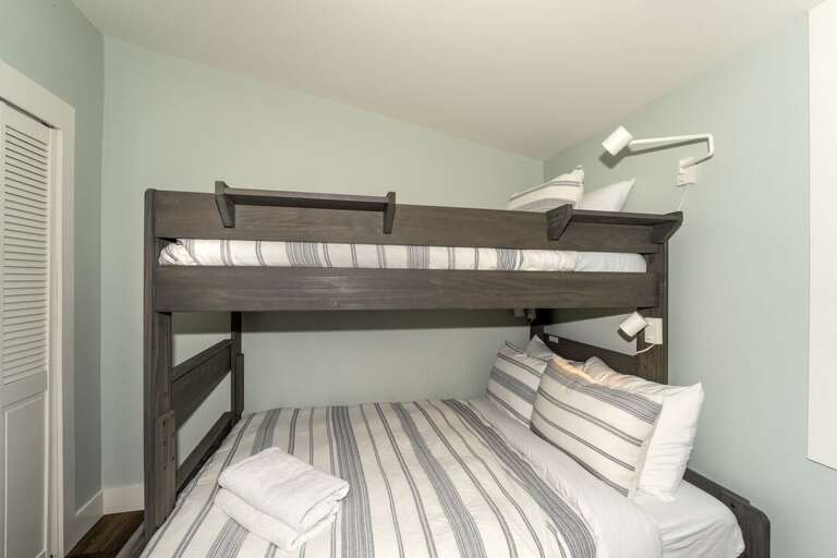 Bedroom 2 (Main Level)  Twin over Queen Bunk Bed