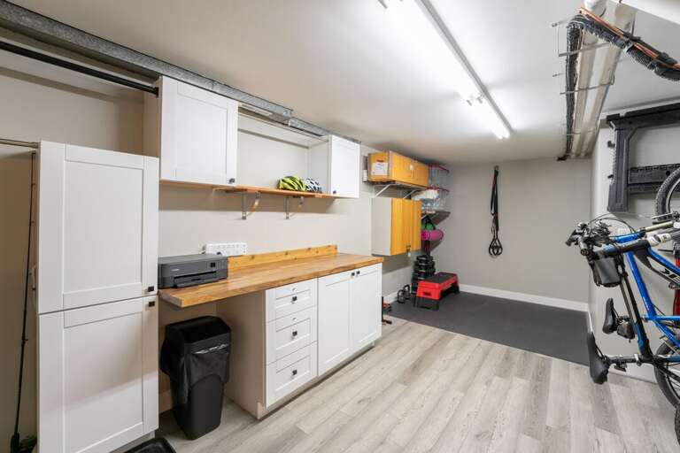 Work Space, Equipment and Sport Locker | Lower Level