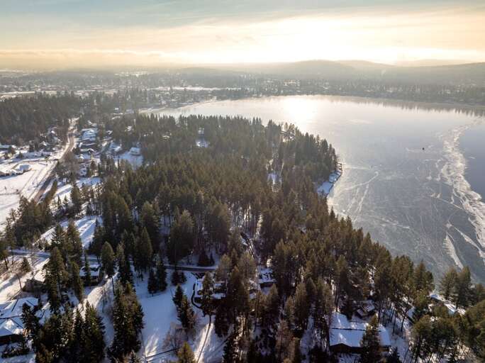 Aerial Views from the Ski Mountain toward the Whitefish Lake | Exterior