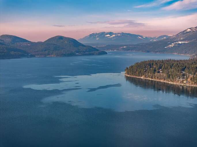 Beautiful Views of Whitefish Lake and The Rocky Mountains to the North | Exterior