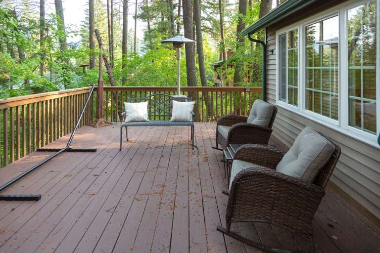 Rocking chairs perfect for morning coffee | Exterior