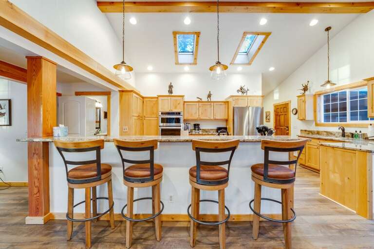 Seating for 4 at the Bar Island | Main Level