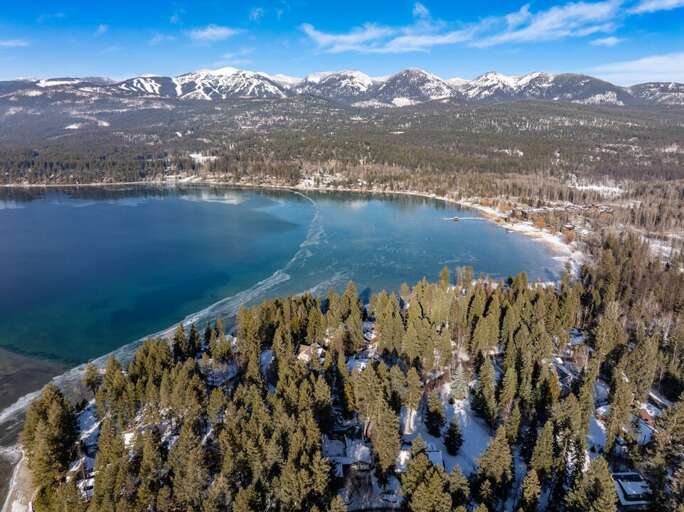 Southern View of  Whitefish Lake and the Ski Slopes | Exterior