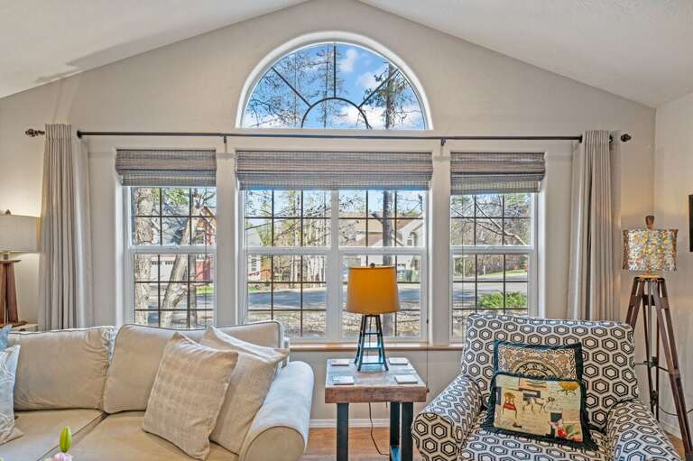 Large windows allowing ample natural light