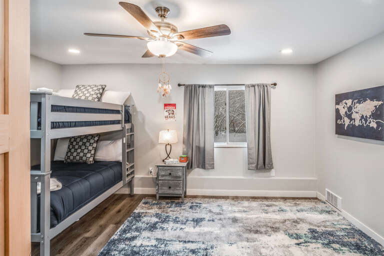 Bunk Room with Two sets of bunk beds - Full over Full and Queen over Queen | Main Level Bunk Room with Two sets of bunk beds - Full over Full and Queen over Queen | Main Level