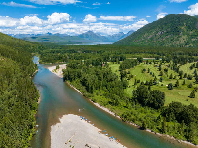 Kayaks on the River | Exterior
