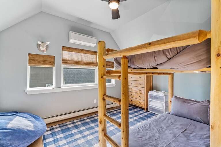 Upper Level Bedroom Two with Twin over Twin Bunk Beds | Upper Level
