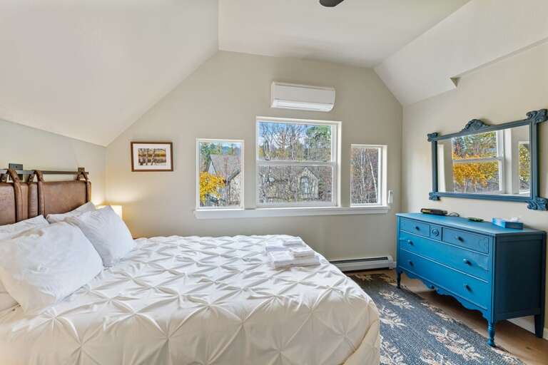 Upper Level Master Bedroom with a Queen Bed | Upper Level