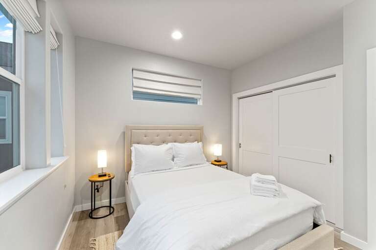 Upper level | master bedroom 2 with a plush, high-end queen bed Upper level | master bedroom 2 with a plush, high-end queen bed