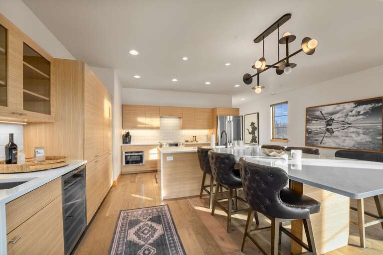 Fully stocked kitchen in Summit Loft.
