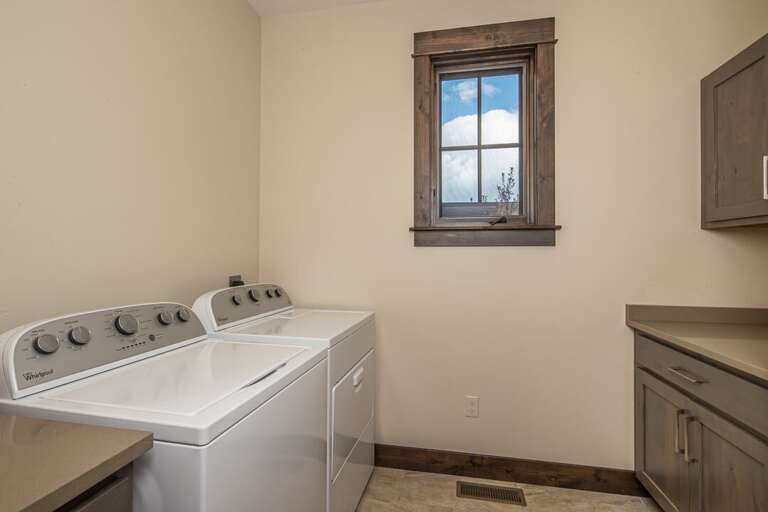Private laundry room | Main Level
