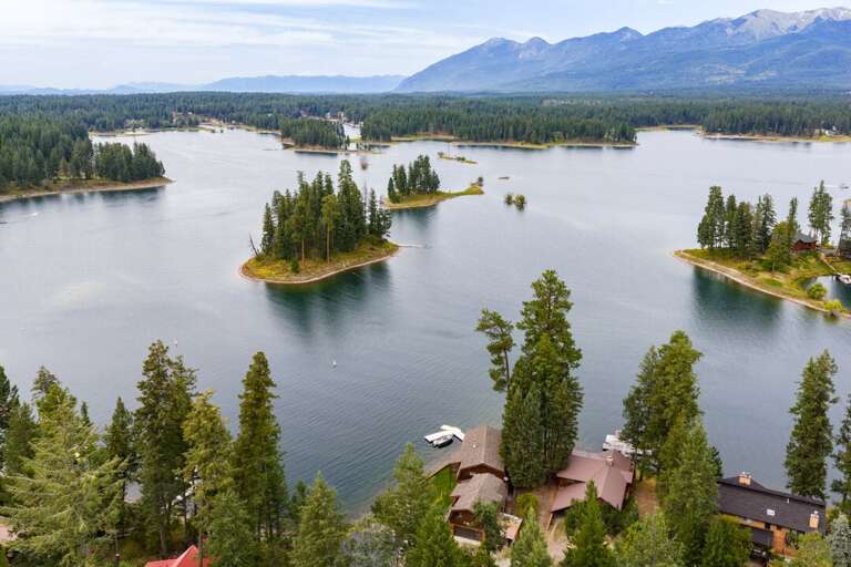Unique lake views of islands right out your door.