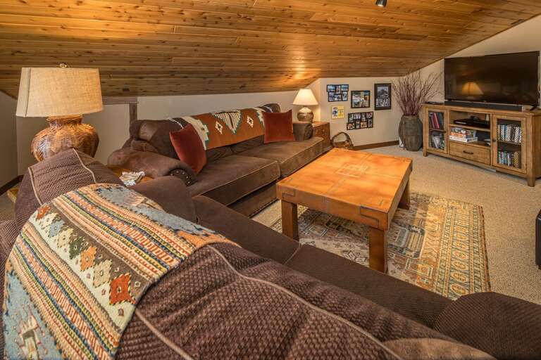 TV for winding down after a day of adventures | Upper Level