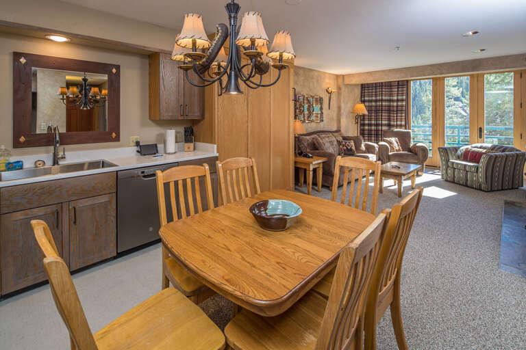 Dining room with seating for six | Main Level