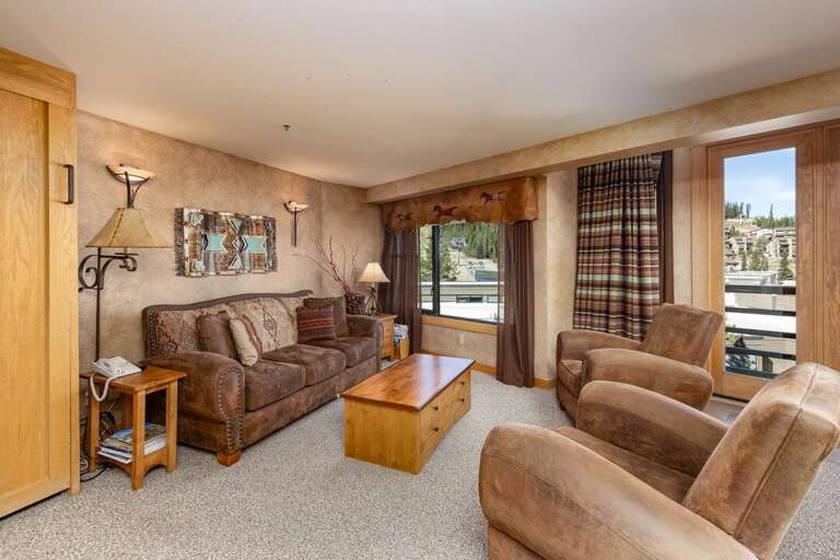 Spacious great room makes it easy to relax after spending the day in fresh powder | Main Level